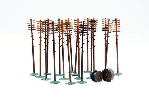 Dapol Model Telegraph Poles Plastic Kit - OO Scale 1/76 by Dapol