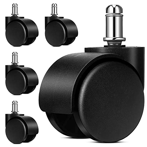 BOJA 5 PCS Ruedas para Sillas de Oficina, Plastic Ruedas...