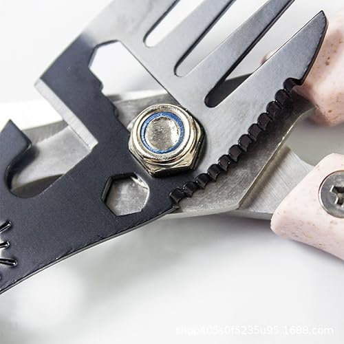 Qishing Multifuncional Outdoor Garfo Colher Destacável Talheres, 10-em-1 Utilitário Tático Spork, Co