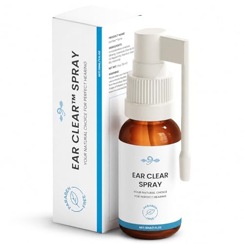 Ear Wax Softening Drops, Gentle Earwax Softening Spray for Adults, Easy-to-Use, Daily Ear Care Spray for Comfort & Refreshing Lightweight Mist | Convenient On-the-Go Use, 1.1 Fl Oz