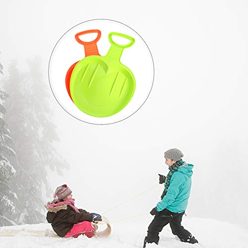 BESPORTBLE 2Pcs Crianças Board Ski Trenós De Neve Trenó De Plástico Pad Crianças Trenó Esqui Snowboa