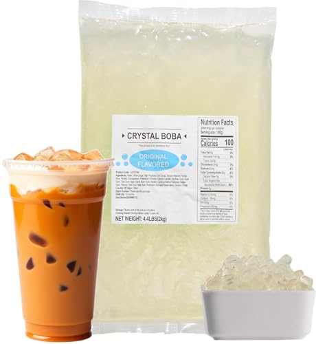 Soeos Original Flavored Crystal Boba, 4.4 Lbs...