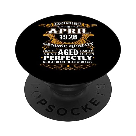 Cumpleaños 365 Legends Were Born Abril 1928 Regalo de cumpleaños 94 PopSockets PopGrip Intercambiable