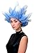 WIG ME UP - Perruque Bleue et Blanche Hiver Vent du Nord Glace pour Carnaval Cosplay LM19-PC3TP60