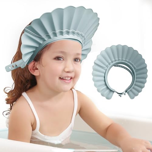 KOMIDK Baby Shower Cap Shower Bathing Protection Hat Safe Shampoo Bath Head Cap
