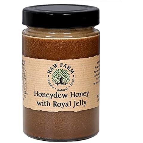 400 g Honeydew Honey with Royal Jelly, Produced by Bees from Aphids sap in Black Oak Forests Cover