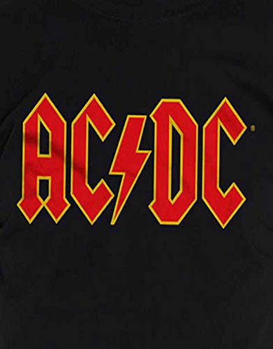 AC / DC AC DC mens maglietta nera classico logo
