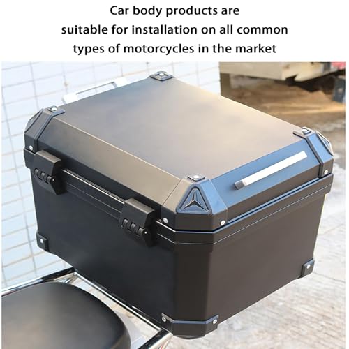 OLAYA Caixa traseira de motocicleta 48L - porta-malas universal para scooter - caixa de alumínio imp