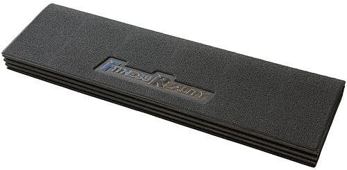 Fitness Reality Water-Resistant Folding Exercise Equipment Mat (79" x 35.4"), Black, 2950