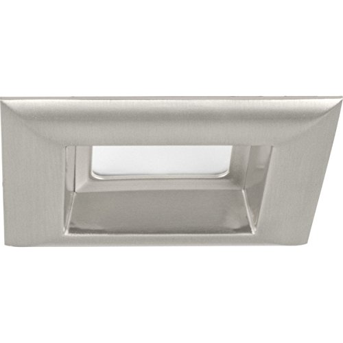 Progress Lighting P8180-09-30K Retrofit 4 LED Square Recessed Trim, Brushed Nickel