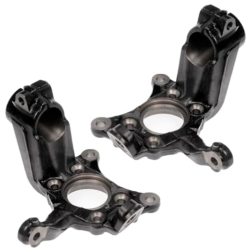 Image of Detroit Axle - 2 Front Steering Knuckles for 2011-2018 Volkswagen Jetta, 2012-2022 Passat, 2011-2019 Beetle, 2013 2014 2015 2016 2017 Steering Knuckle Assembly Replacement