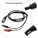 BNC Male to Crocodile Clip Test Leads for Oscilloscope and Signal Generator, 970mm Red and Black Cable, 5A 60VDC Industrial Electronic Measurement Breakout Accessories（3/4inch）