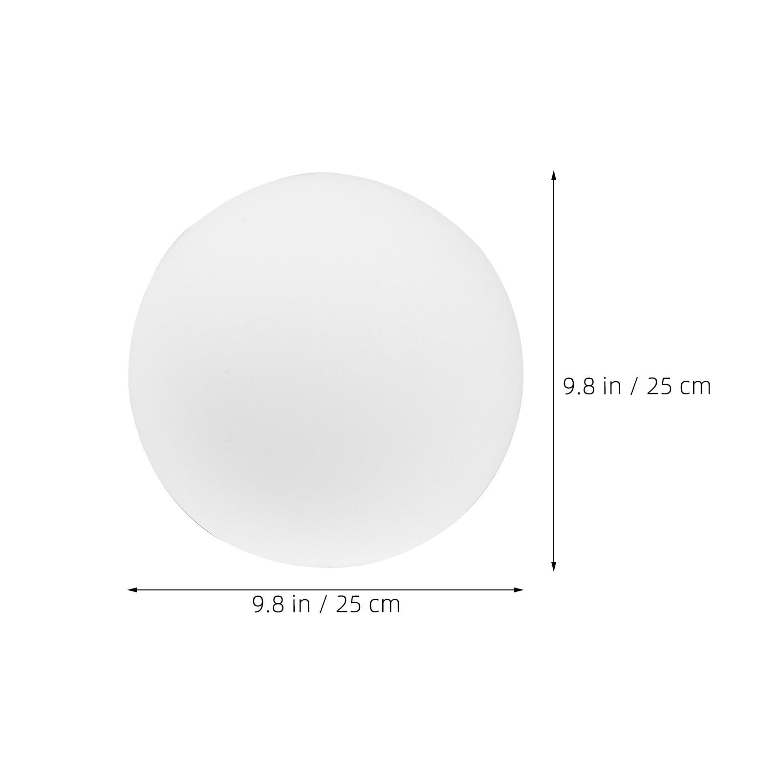 DOITOOL Weißer Glaskugelschirm aus Mattiertem Glas mit 9cm Öffnung Ersatzglas für Lampen Moderner Minimalistischer Lampenschirm für Schlafzimmer und Zeitgenössische Wohnräume
