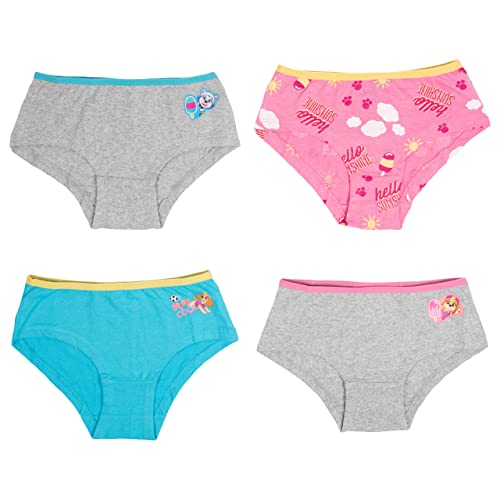 Paw Patrol - Lot de 4 slips pour fille - Gris/bleu/rose, multicolore, 110-116