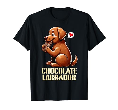 Choco Lab Labrador au chocolat amusant pour les amoureux des chiens garçons et filles T-Shirt