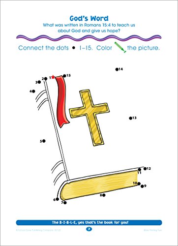 School Zone Bible Dot-To-Dots! 1-25 Workbook