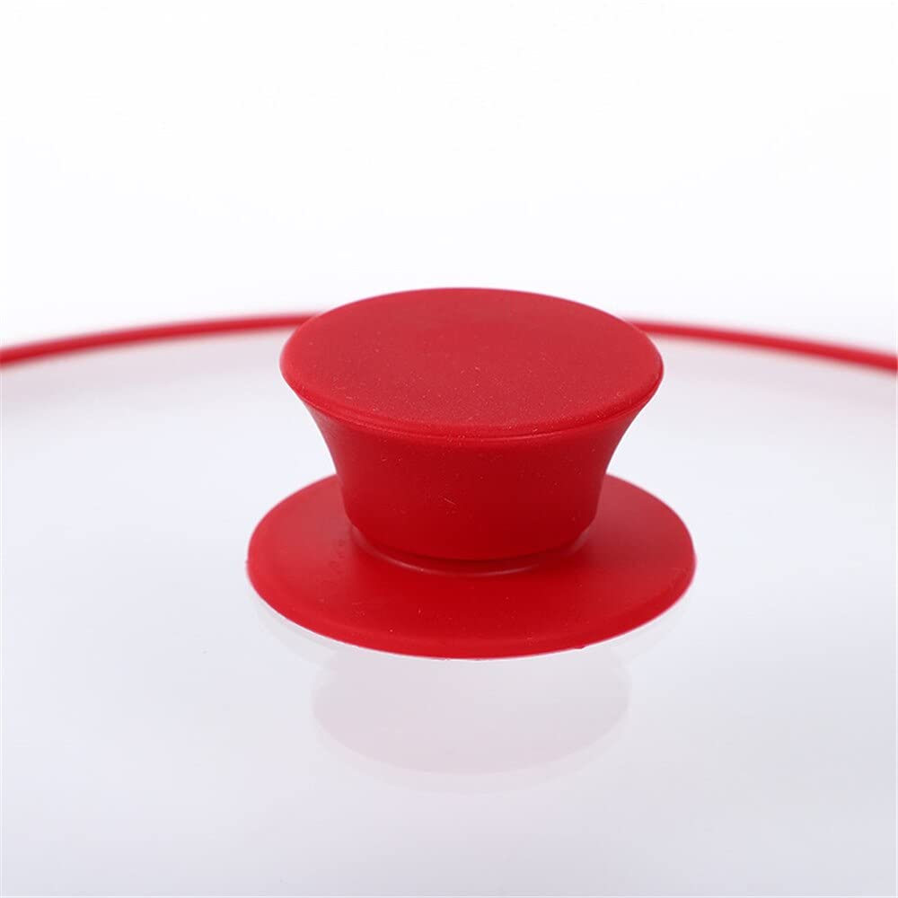 Coperchio per Padella, Coperchio per Padella 32 cm Coperchio per Padella in Vetro siliconico Coperchi per padelle Coperchio per Padella Coperchi in Silicone Coperchio Non bollente (Nero 24 cm)