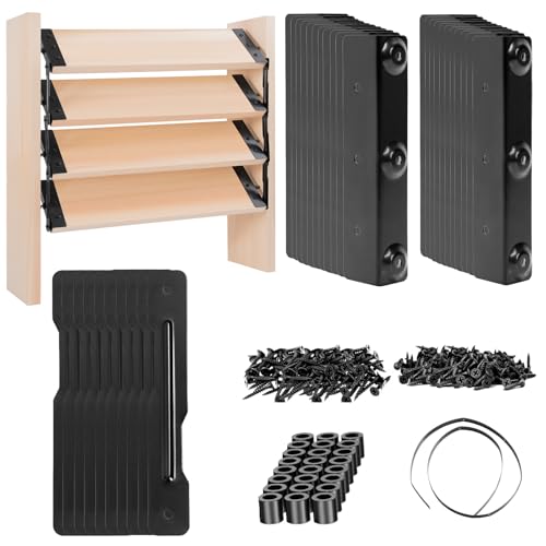 Louver Hardware Kit,Stainless Steel Deck Sunblind System for Louver Shutters and Outdoor Blinds,Louvers Hardware Set,Up to 11 Boards (48'')