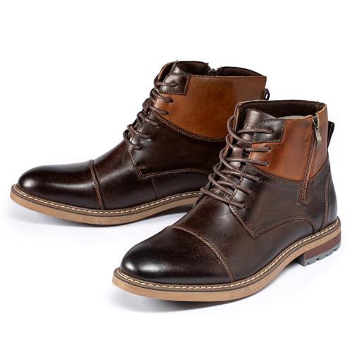 Image of Holy dove Men's Lightweight Dress Boots Zip Ankle Chukka Casual Boot