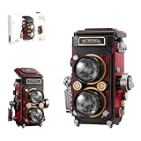 Pasyru Retro Camera Bausteine Bausatz, 719 Teile Vintage Kamera Klemmbausteine Bausteine Spielzeug, Kreatives Camera Architektur Bausätze Modellbausatz, Geschenk für Jugendliche und Erwachsene