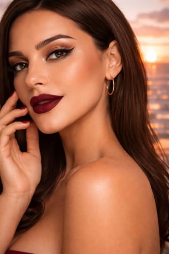 Image of HUDA MATTE ME Matte Lipstick - Ultra Pigmented Creamy Matte Bullet Lipstick MULTICOLOR Shade) (PINK)