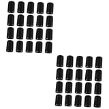 JECOMPRIS 120 STK Kabelschutzkappe Reifenstopfen Aus Gummi Bolzenkappendr&auml;hte Beine F&uuml;r Tisch Schraubenabdeckungen Schwarz Gummipuffer Schraubengewindeschutz Schutzschild Runden Eisendraht