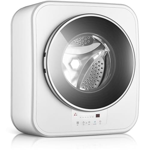 Secadora con ventilación de 3 kg, lavadora compacta de 800 W para montaje en pared, lavadora de carga, lavado rápido de 15 minutos, secado con aire caliente, para apartamentos de viaje