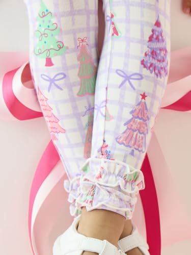 Image of RuffleButts Baby /Toddler Girls Ruffle Leggings - Ankle Leggings