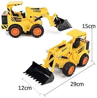 MANAKI ENTERPRISE Kid Wireless Remote Control Led Flash Light Toy Truck, Construction Vehicles Remote Control Toys Set 4