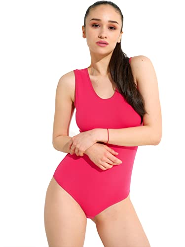 Body para mujer Evoni con cuello redondo y tirantes anchos mono interior con ajuste óptimo
