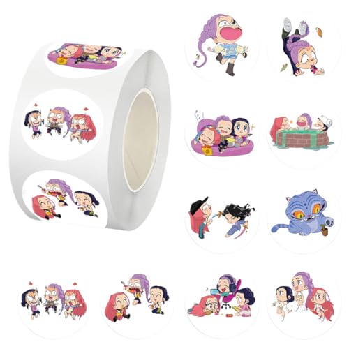 OPVYAEU Set de 500 pegatinas Kpop chicas con 10 diseños únicos, ideales para portátil, teléfono, botella, cuadernos, pegatinas de vinilo duraderas para fans jóvenes y creativas