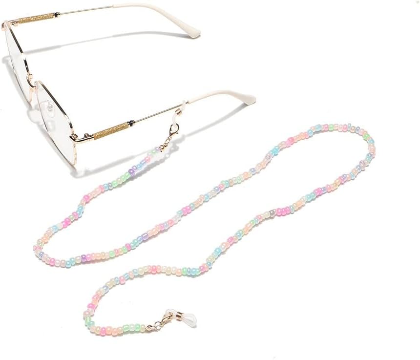 Fashion Handmade Chain Mixed Color Rice Beads Eyeglass Rope