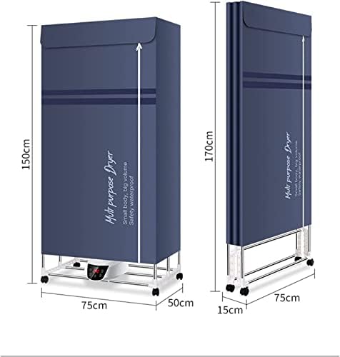 2300W Portable Electric Clothes Dryer, 2/3-Tier Heated Airer with Remote Control, Large Capacity Folding Laundry Drying Rack, Digital Timer for Efficient Drying
