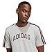 adidas Men's Codes Collegiate Linear Graphic T-Shirt, Medium Grey Heather