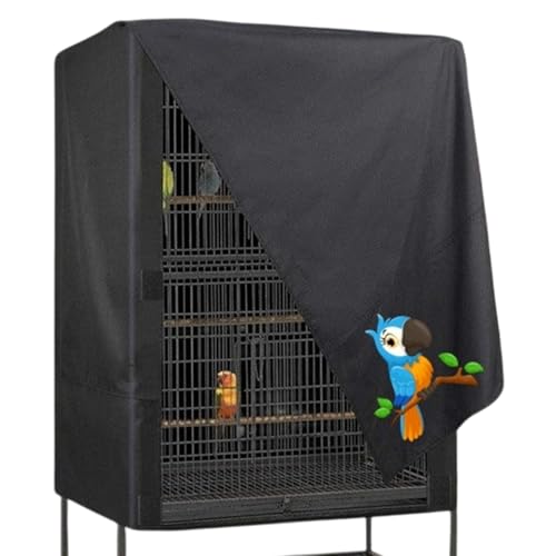 para Jaula de pájaros, Tela Oxford Impermeable, Protector con Plumas, diseño Transpirable, compañero de Descanso Nocturno, para pájaros pequeños, medianos y Grandes, hogar, pajarera, Jaula