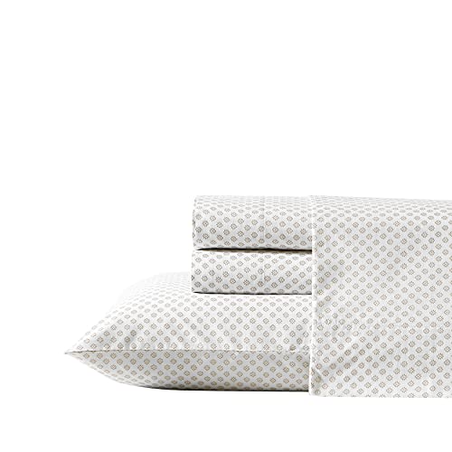 Image of Stone Cottage - Twin Sheets, Cotton Percale Bedding Set, Crisp & Cool Ideal Bedding Set (Millstone, Twin)