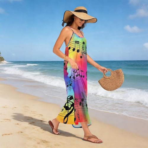 Robe d'été pour femmes bretelles spaghetti légères dos nu fluide - 2