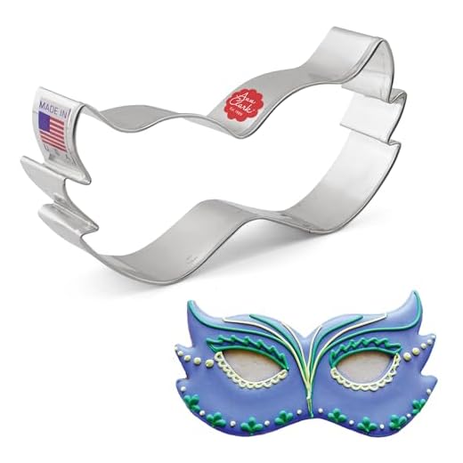 Ann Clark Cookie Cutters Mardi Gras/kostymmask kakskärare, 11,5 cm