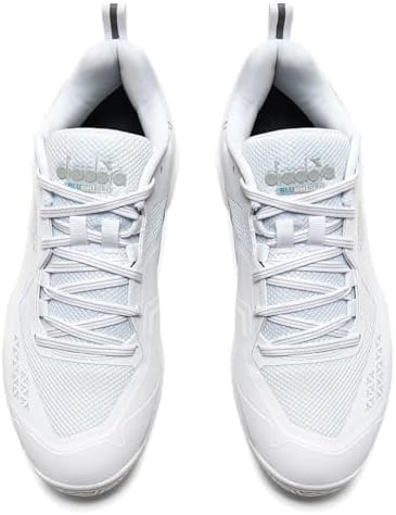 Diadora Blushield Torneo 2 AG Mens Tennis Shoes White/White/White 2E Wide 8.5 | Image 2