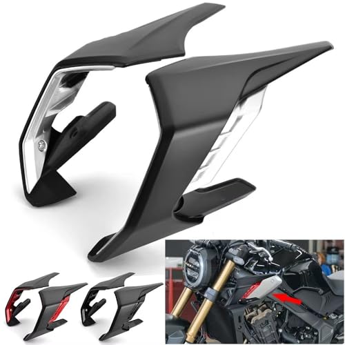 Winglets carénage moto CB650R kit d'ailettes décoratives et aérodynamiques rouges - 3