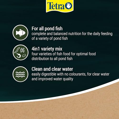 Tetra Multi Mix Pond Fish Food Variety 1.9Kg - Biologically Balanced For Mixed Fish Stock - 4
