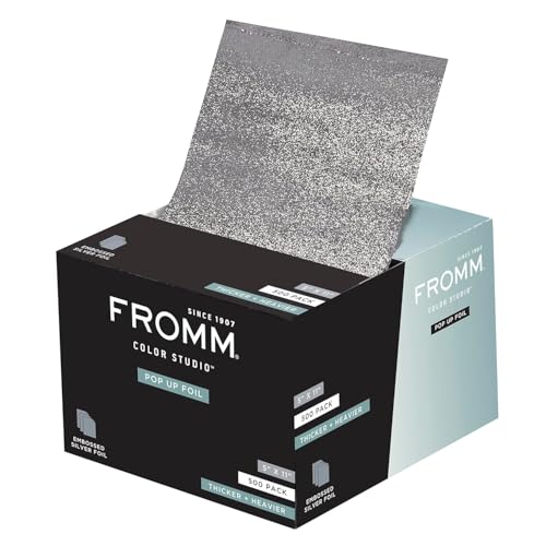 Image of Fromm Color Studio Silver 5X11 Thick Pop Up Foil 500 Pack