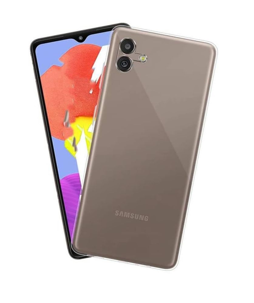 Image of COVERBLACK Soft Rubber Back Cover Compatible Model for Samsung A06 - SM-A065F (4G) - Transparent