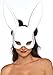 Leg Avenue Women's Masquerade Rabbit Mask Costume Accessory, White, One Size