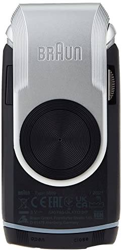Braun Mobileshave M-90 Travel Shaver Silver (Precision Trimmer, Smart Foil, Wide Floating Foil, Washable) #TOP1