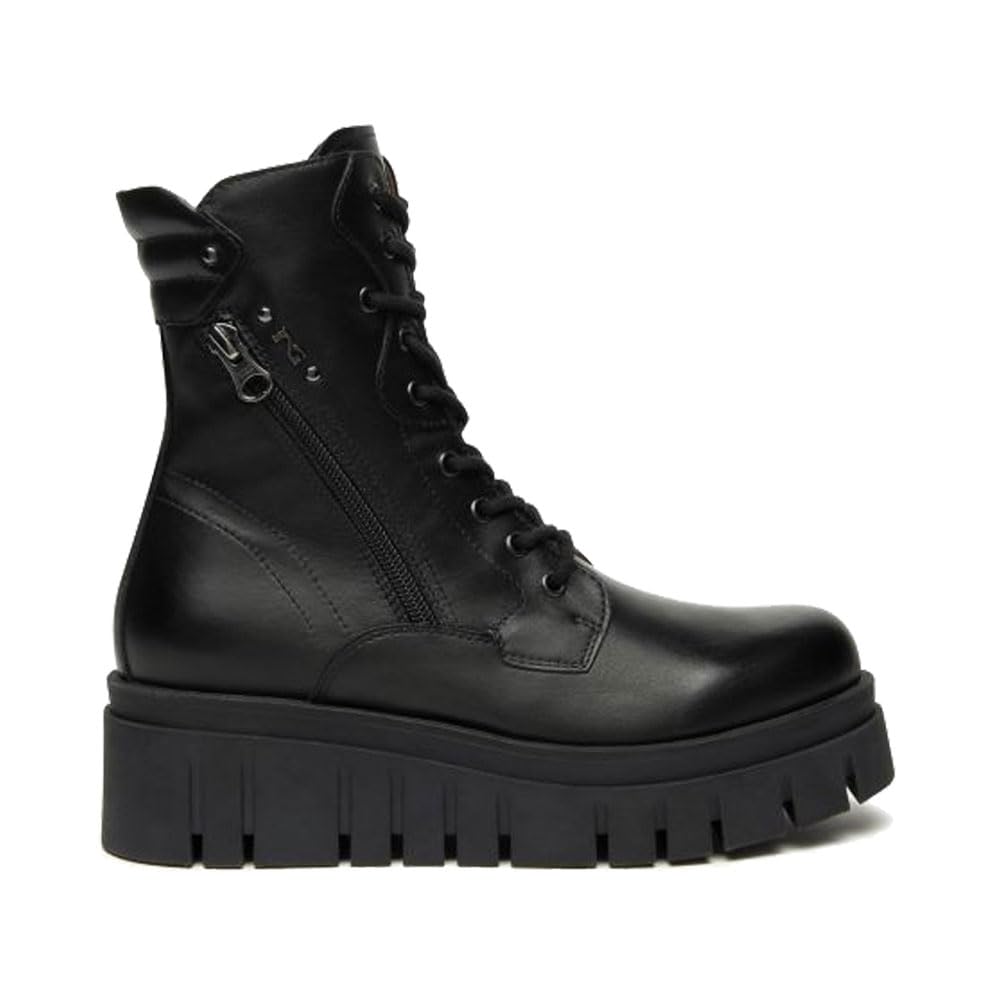 Nero Giardini I514910D Anfibi Donna in Pelle - Nero 37 EU