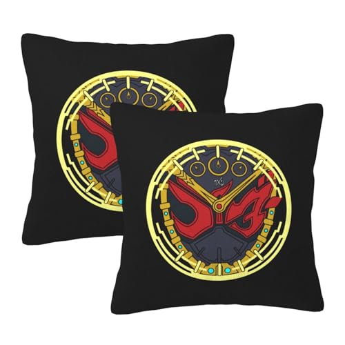 枕カバー 仮面ライダージオウ クッションカバー 2枚セット 座布団カバー まくらカバー おしゃれ 可愛い ソファ背当て 抱き枕 インテリア飾り オフィス 部屋飾り 四季通用 50X50cm