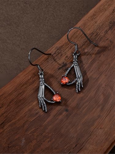 Bat/Skeleton Hand/Spider/spider web/pumpkin Earrings for Women 925 Sterling Lilver Punk Earrings for Women Halloween Jewelry for Women Men2
