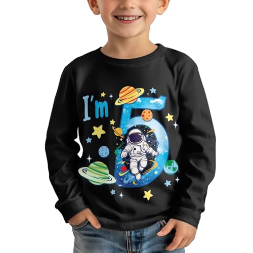 Uourmeti T Shirts for Boys Long Sleeve Tee Shirts for Girls Fall Outfits Active Running Tops