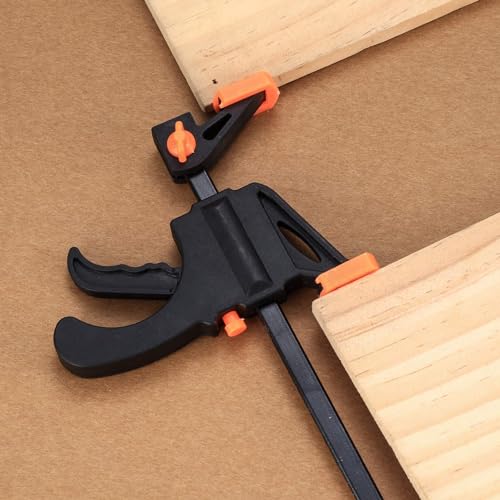Xujinsongg 4 Inch Bar Clamps For Woodworking, 5 Pcs Trigger Quick Grip Clamps, One Handed Ratchet Wood Working Clamps thumb #4